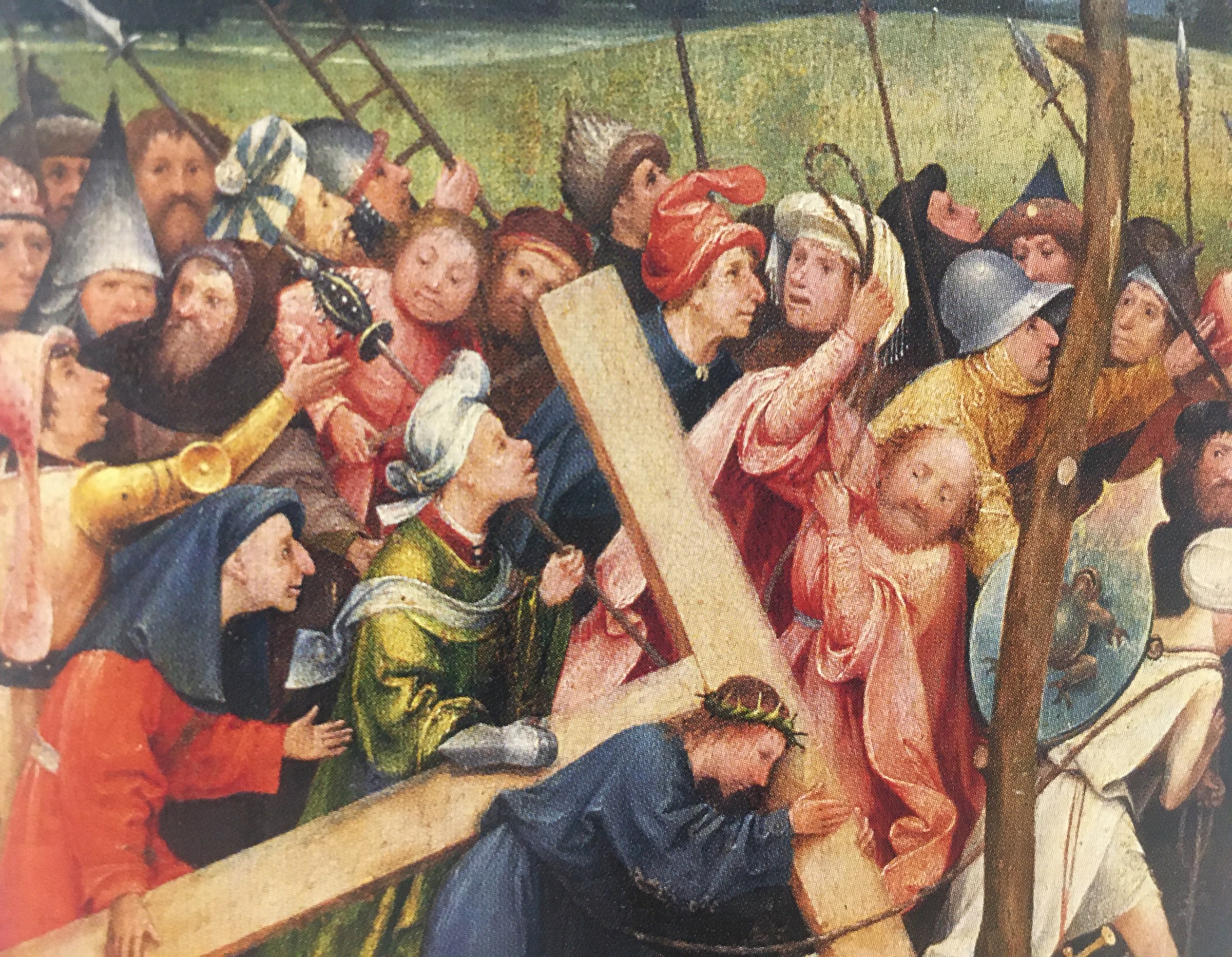 Hieronymus Bosch
Christ Carrying the Cross&amp;nbsp;(detail),&amp;nbsp;circa&amp;nbsp;1490-1510
oil on oak panel
23 1/2&amp;nbsp;x&amp;nbsp; 12 1/2 inches
(59.7 x 32 cm)
&amp;copy; Gem&amp;auml;ldegalerie, Kunsthistorisches Museum, Vienna