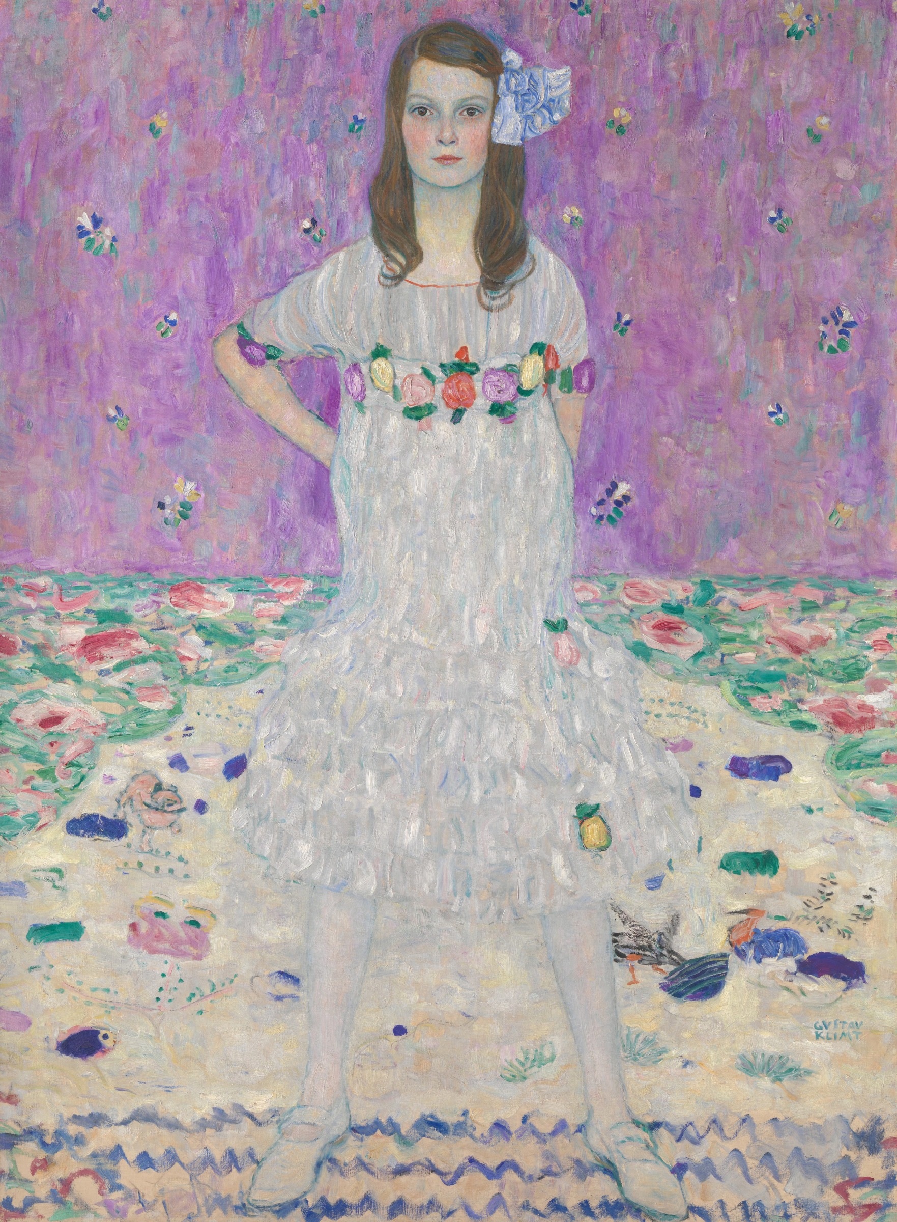 Gustav Klimt
M&amp;auml;da Primavesi (1903&amp;ndash;2000), 1912&amp;ndash;1913
Oil on canvas
59 x 43 1/2 inches (149.9 x 110.5 cm)
Collection of The Metropolitan Museum of Art, New York,&amp;nbsp;Gift of Andr&amp;eacute; and Clara Mertens, in memory of&amp;nbsp;her mother,&amp;nbsp;Jenny Pulitzer Steiner, 1964