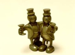 Two Men with Champagne Glasses