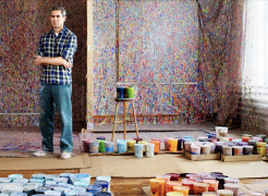 Jonathan Horowitz Uses Leftover Paint to Make Incredible Art