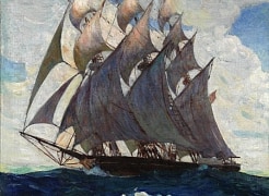 Horace Gilmore (  -1999), Maritime Scene, 1927