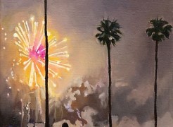 PATRICIA CHIDLAW , Falling Rocket - Pink, 2025