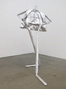silver human sculpture