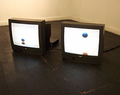 TV sets on gallery floor