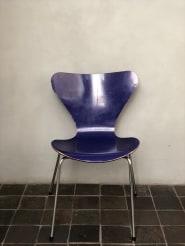 Set of 10x 1960s Blue Chairs
