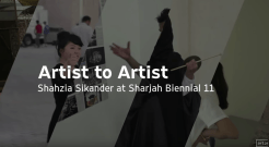 Shahzia Sikander at Sharjah Biennial 11 | Art21 &quot;Artist to Artist&quot;