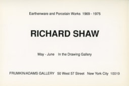 Richard Shaw 1990 drawing gallery Exhibition Announcement