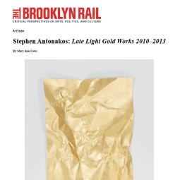 The Brooklyn Rail - Stephen Antonakos: Late Light / Gold Works 2010 - 2013