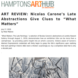 Hamptons Art Hub Review - Nicolas Carone