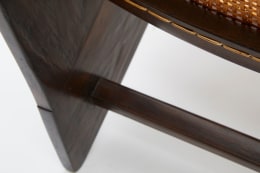 Pierre Jeanneret's pair of kangourou chairs detailed view of base