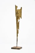 Michel Guino's abstract composition sculpture diagonal view