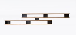 Charlotte Perriand's &quot;Nuage&quot; wall shelving, full straight view