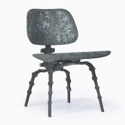 Terence Main's &quot;My Eames is True&quot; sculptural side chair side diagonal view