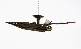 Michel Kiriliuk's sculptural ceiling lamp, full view