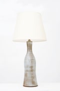 Roger Collet's ceramic table lamp full straight view