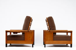 Jean Burkhalter's pair of armchairs side views