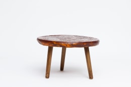 Juliette Derel's ceramic coffee table straight view