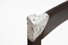 Pierre Jeanneret's set of 8 demountable chairs detailed view of aluminum corner on back of chair
