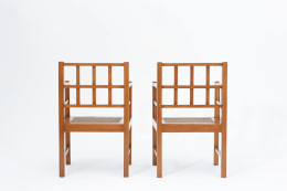 Francis Jourdain's pair of armchairs back view