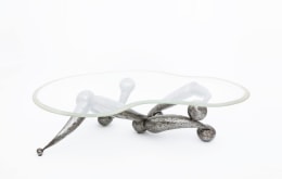 Ren&eacute; Broissand's sculptural coffee table straight view