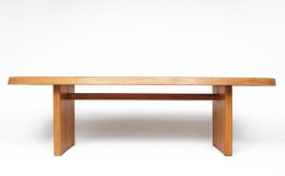 Pierre Chapo's &quot;T20A&quot; dining table straight eye-level view