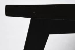 Pierre Jeanneret's dining table, detailed view of corner