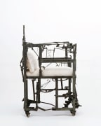 Sylvain Contini's sculptural armchair side view