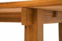 Charlotte Perriand's dining table, detailed view of legs