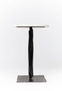 Howard Meister's &quot;Steel Dream&quot; side table eye-level view