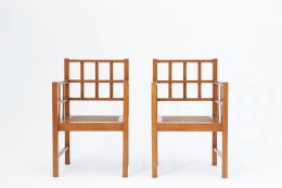 Francis Jourdain's pair of armchairs front view