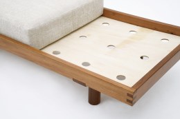 Pierre Chapo's &quot;L09F&quot; daybed detail view of base without cushion