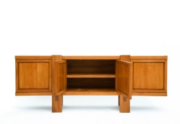 Pierre Chapo's &quot;R16&quot; sideboard with two middle doors open