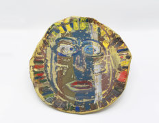 Roger Herman's ceramic plate full view