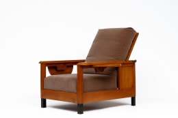 Jean Burkhalter's pair of armchairs diagonal view