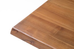 Pierre Chapo &quot;T14C&quot; dining table detailed view of corner of table