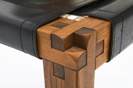 Pierre Chapo's Set of eight &quot;S11E&quot; chairs detail of joinery