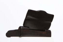 Alexandre Noll's black ebony box, lid open back view