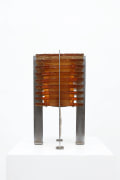French 1960's table lamp front straight view/ vertical photo