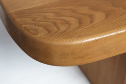 Pierre Chapo's &quot;T20A&quot; dining table detailed view of table top