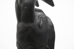 Roger Capron's ceramic mask detail of top of mask
