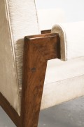 Le Corbusier, Pierre Jeanneret &amp; Jeet Lal Malhotra's &quot;Advocate and Press&quot; armchairs, detailed view of arm