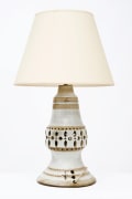 Georges Pelletier's ceramic table lamp, full back view