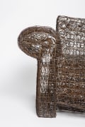Forrest Myers' &quot;Untitled&quot; wire couch, detailed view of arm