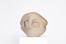 Marta Pan's ceramic sculpture, diagonal view