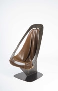 Alain Douillard's leather chair diagonal view