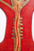 Terence Main's &quot;Red Twiddler&quot; chair, detailed view