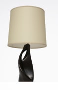 French 1950's ceramic table lamp full view