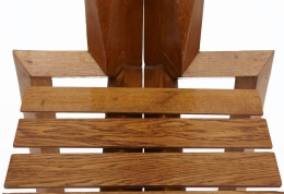 Dominique Zimbacca's &quot;Sculpture&quot; chair, detailed view of the seat