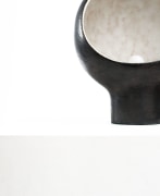 Andr&eacute; Borderie ceramic table lamp detail of ceramic base