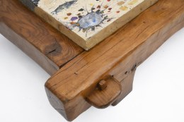 Paul Becker's coffee table detail of wood
